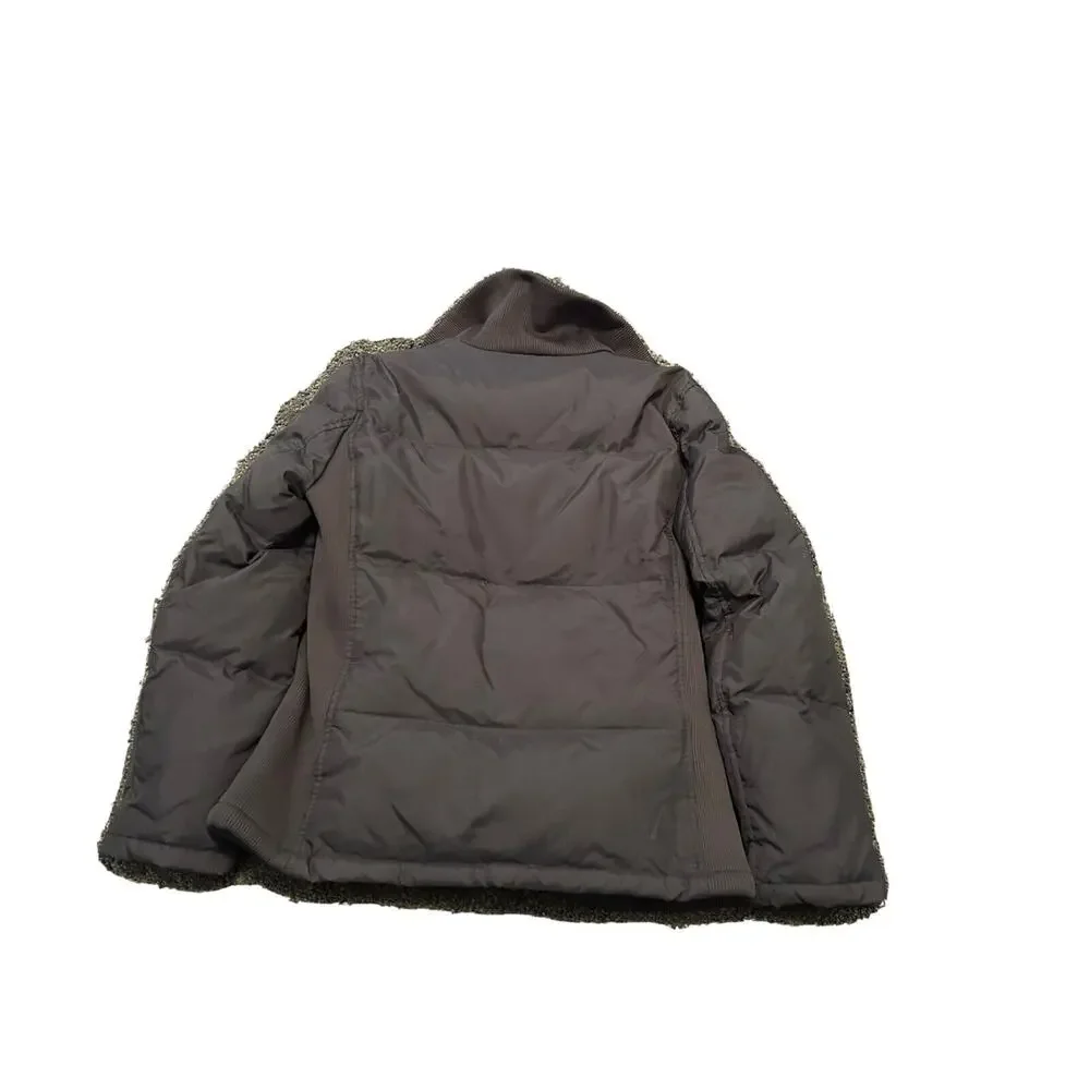 Gap Womens Feather Down Dark Navy Blue Puffer‎ Coat Jacket Full Zip Size Large